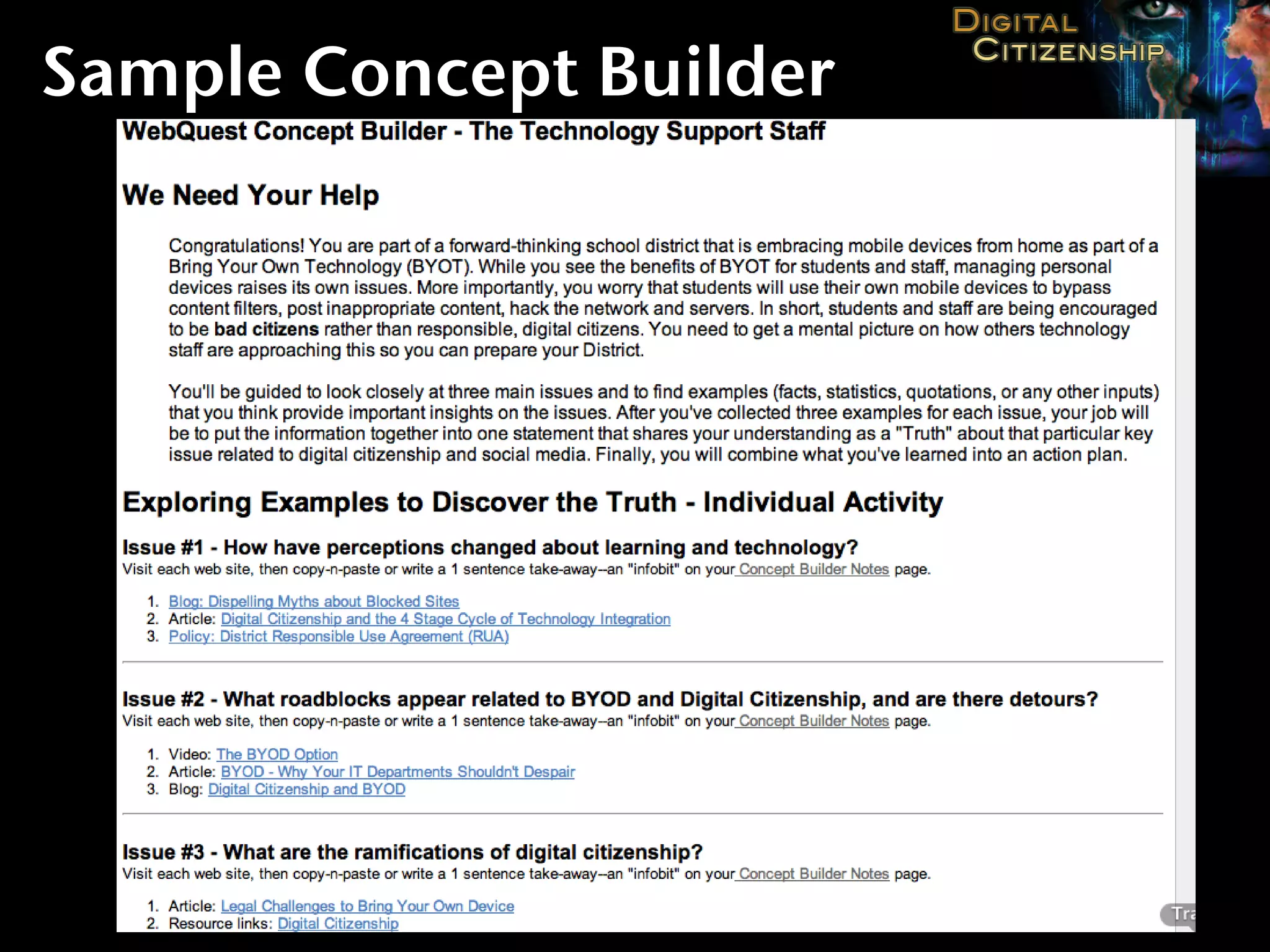 Sample Concept Builder
 