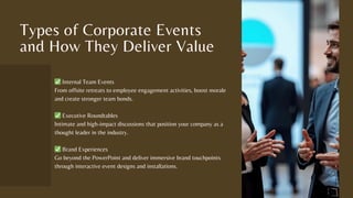 Redefining Business Experiences: The Role of a Corporate Event ...