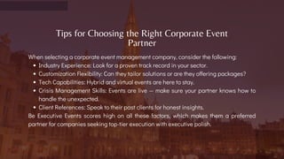 Redefining Business Experiences: The Role of a Corporate Event ...