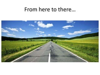 From here to there…
 