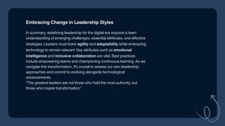 Muhammad Babangida on Redefining Leadership in the Digital Era | PDF