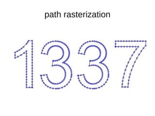 path rasterization
 