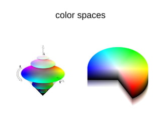 color spaces
 