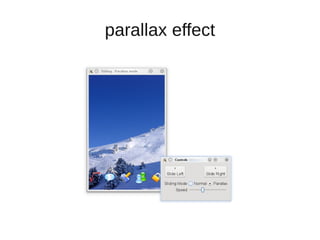 parallax effect
 