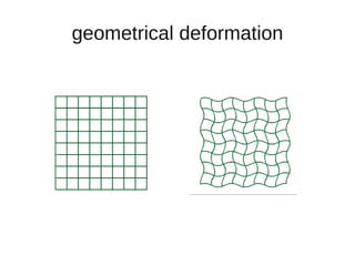 geometrical deformation
 