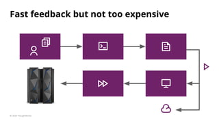 Fast feedback but not too expensive
© 2020 ThoughtWorks
 