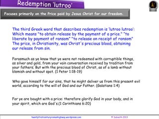 twentyfirstcenturyromanhighway.wordpress.com © Sabaoth 2013
Redemption ‘lutroo’
“Verily, verily, I say unto thee, Except a...