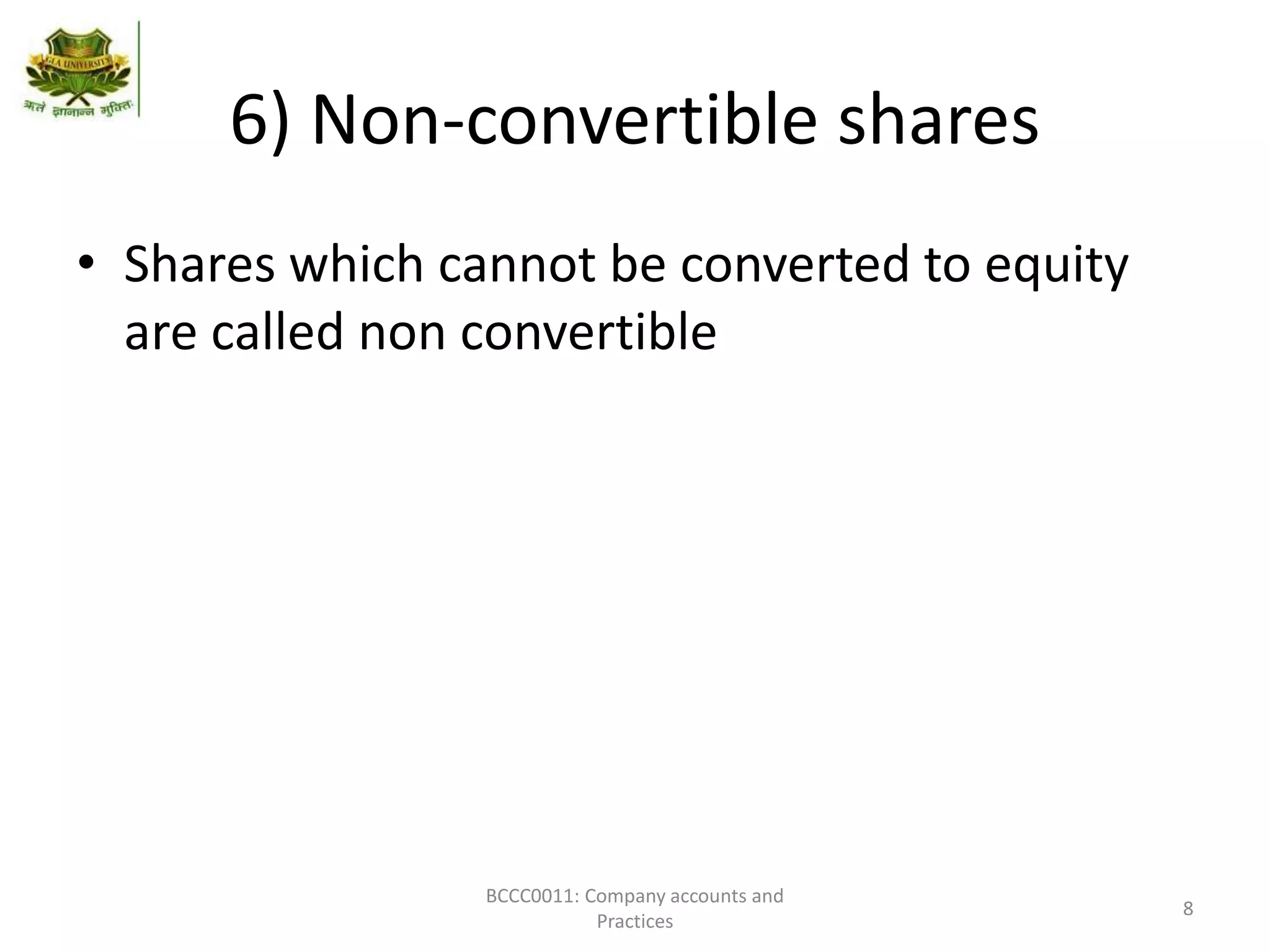 Redemption of preference share