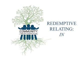 REDEMPTIVE
RELATING:
IN
 