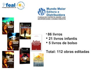  86 livros
 21 livros infantis
 5 livros de bolso
Total: 112 obras editadas
 