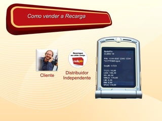 Como vender a Recarga Cliente Distribuidor Independente 