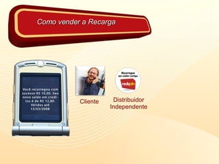 Como vender a Recarga Cliente Distribuidor Independente 