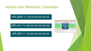Analise com Wireshark: Comandos
 
