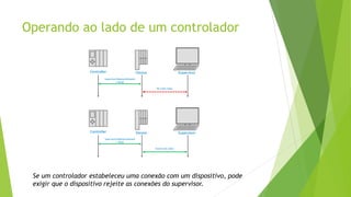 Operando ao lado de um controlador
Se um controlador estabeleceu uma conexão com um dispositivo, pode
exigir que o dispositivo rejeite as conexões do supervisor.
 