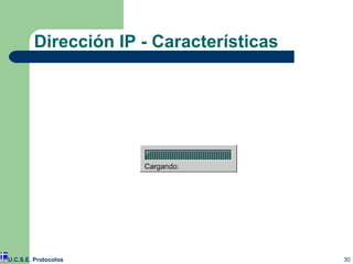 Dirección IP - Características U.C.S.E. Protocolos 