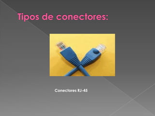 Los conectores de fibra óptica son de tipo especial ya que permiten e interpretan los haces de luz provenientes de las redes de fibra óptica, tiene la ventaje de funcionar a muy altas velocidad, estos conectores deben de permanecer sellados si es que no son usados ya que ocasionaría deterioros en la señal de la transmisión de los datos. 