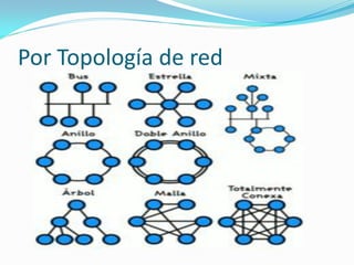Por Topología de red
 