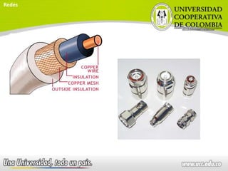 Cable coaxial
Redes
 
