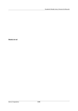 Facultad de Filosofía, Letras y Ciencias de la Educación




Modelo de red




Redes de Computadoras    13
                        BANS
 