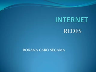 INTERNET REDES  ROXANA CARO SEGAMA  