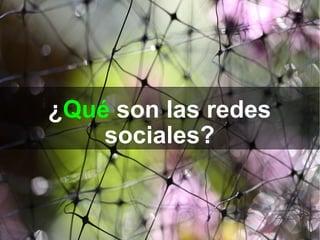 ¿ Qué  son las redes sociales? 