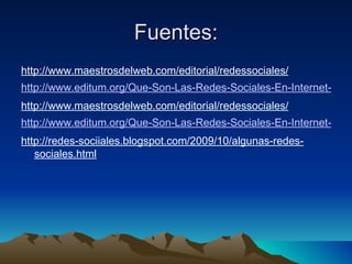 Power Point: Redes Sociales Slide 13