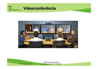 Vídeoconferência
Prof. Mauro Jansen
Redes de Computadores
Introdução, histórico e conceitos
 