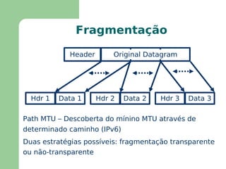 A rede total interconectada aparece como um única grande rede para as aplicações 