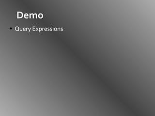 Demo Query Expressions 