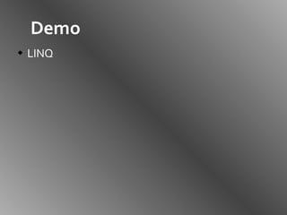 Demo LINQ 