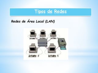 Tipos de Redes 
Redes de Área Local (LAN) 
 