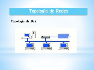 Topología de Redes 
Topología de Bus 
 