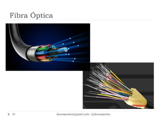 Fibra Óptica 
dissonpontes@41 gmail.com / @dissonpontes 
 