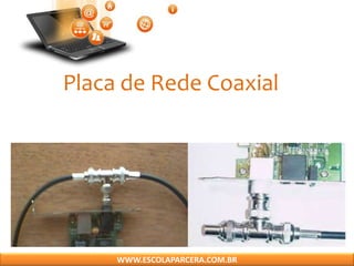 Placa de Rede Coaxial
WWW.ESCOLAPARCERA.COM.BR
 