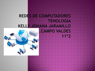 REDES DE COMPUTADORES 
TENOLOGIA 
KELLY JOHANA JARAMILLO 
I.E.CAMPO VALDES 
11º2 
 