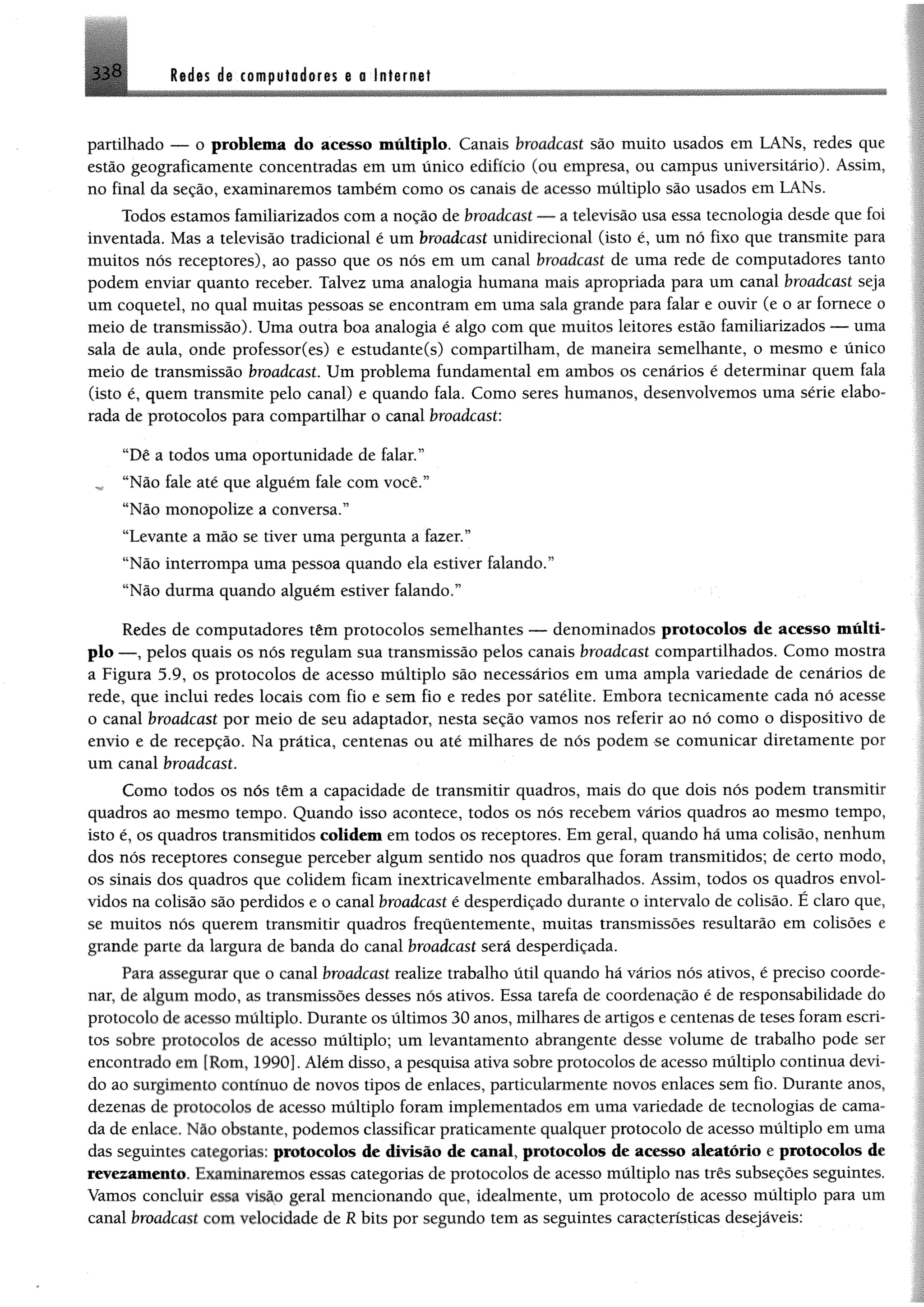 Redes de computadores e a internet