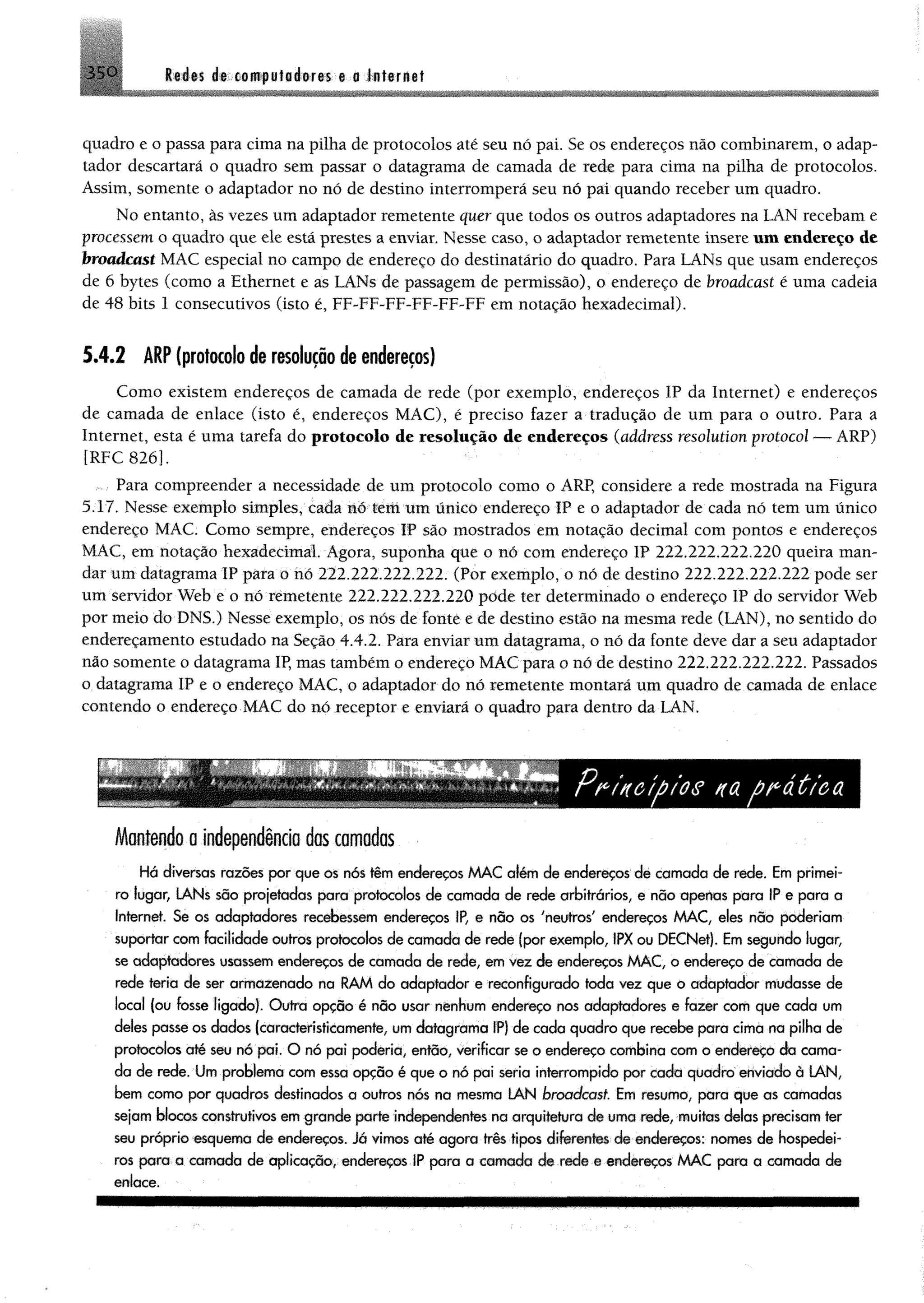Redes de computadores e a internet