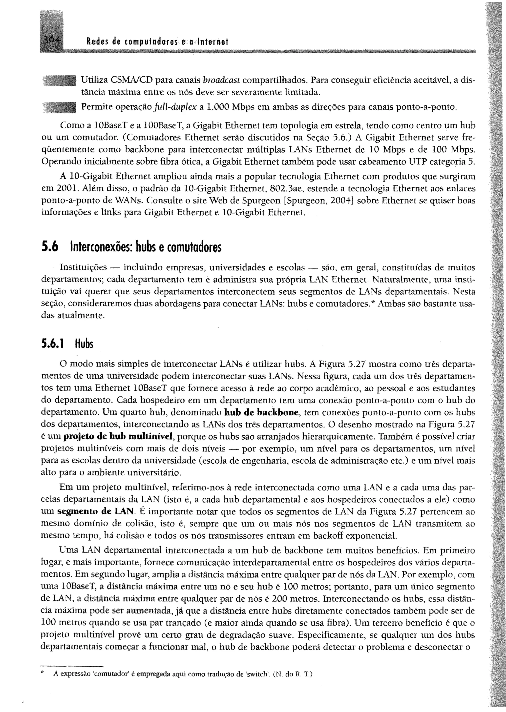 Redes de computadores e a internet