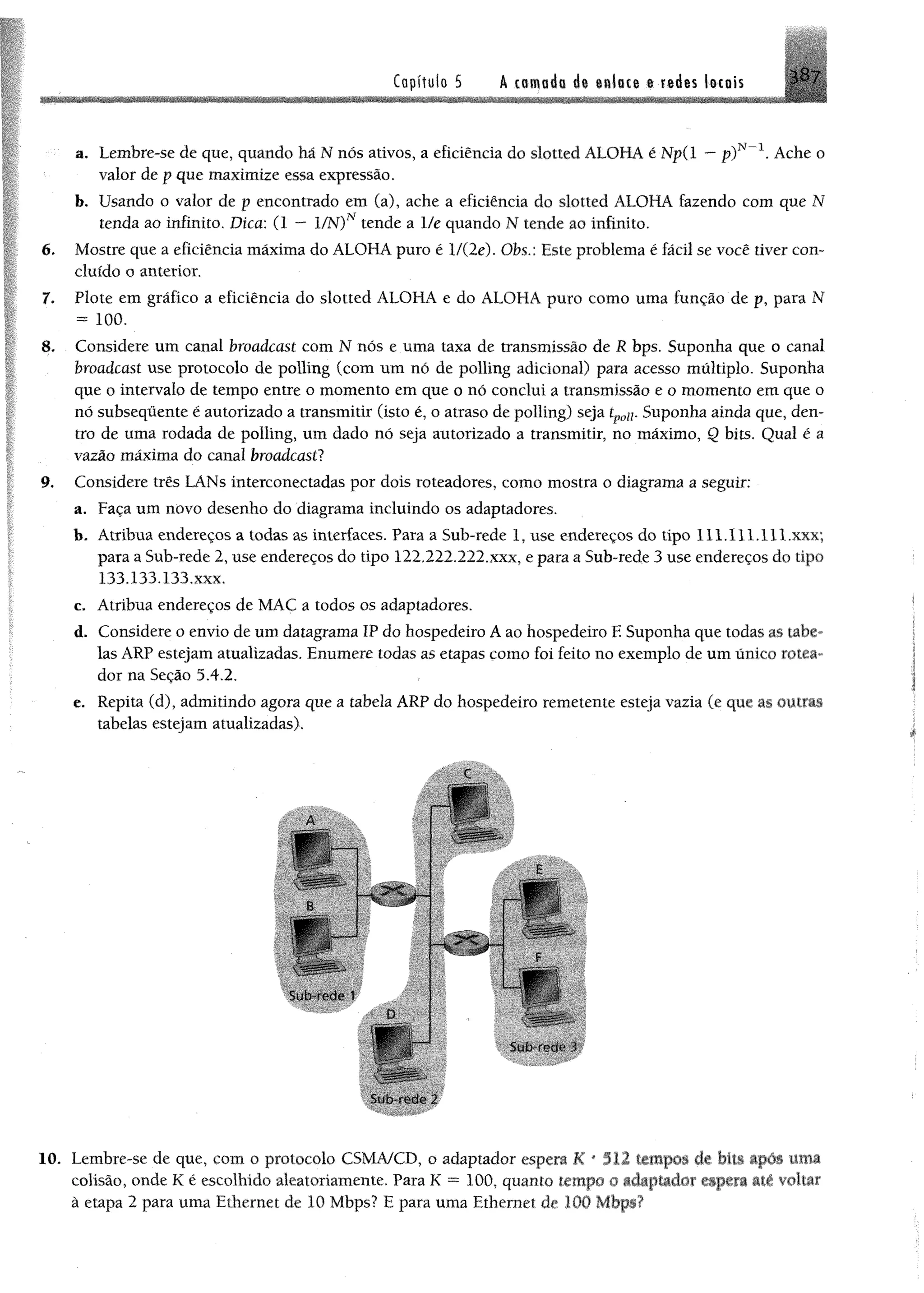 Redes de computadores e a internet