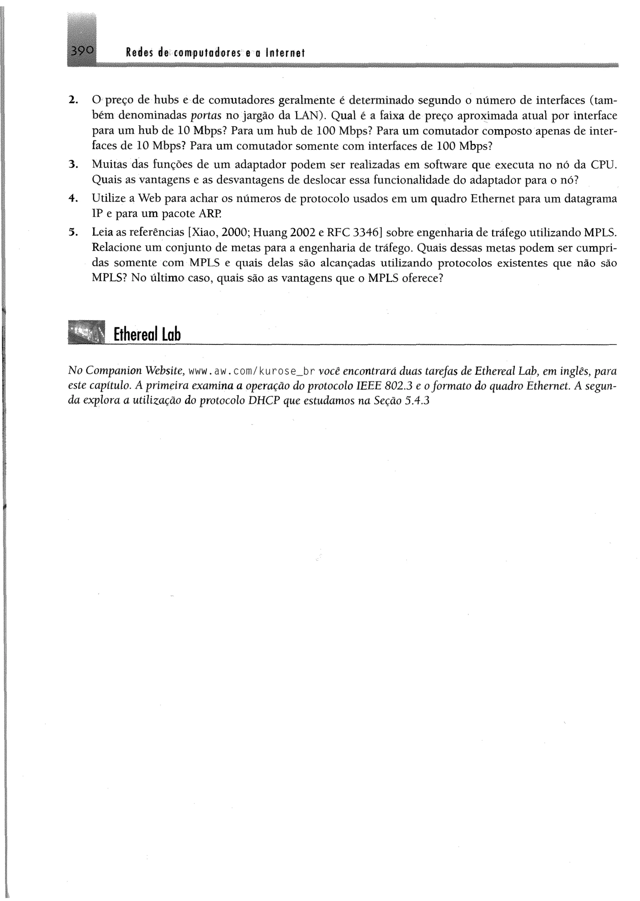 Redes de computadores e a internet
