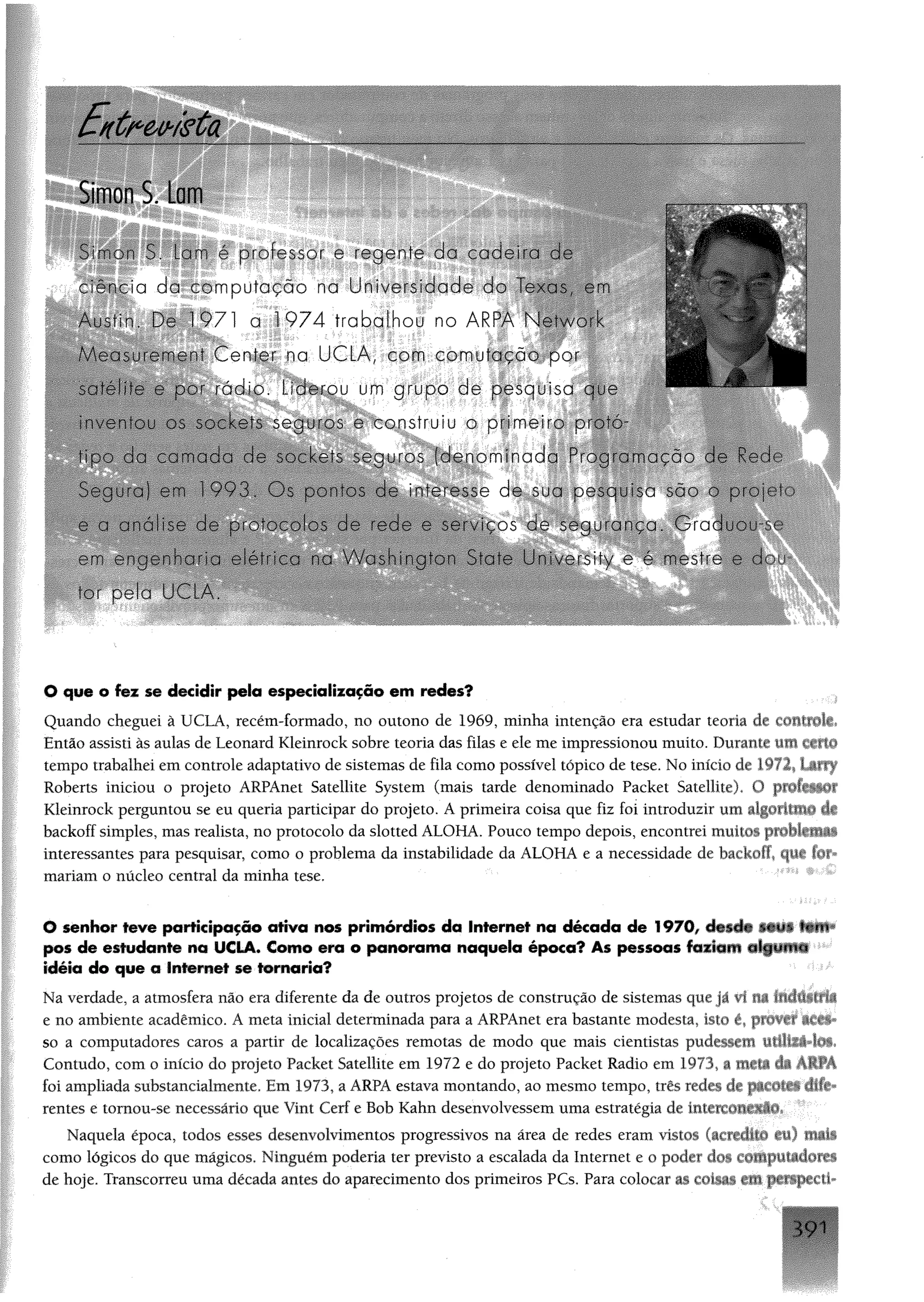 Redes de computadores e a internet