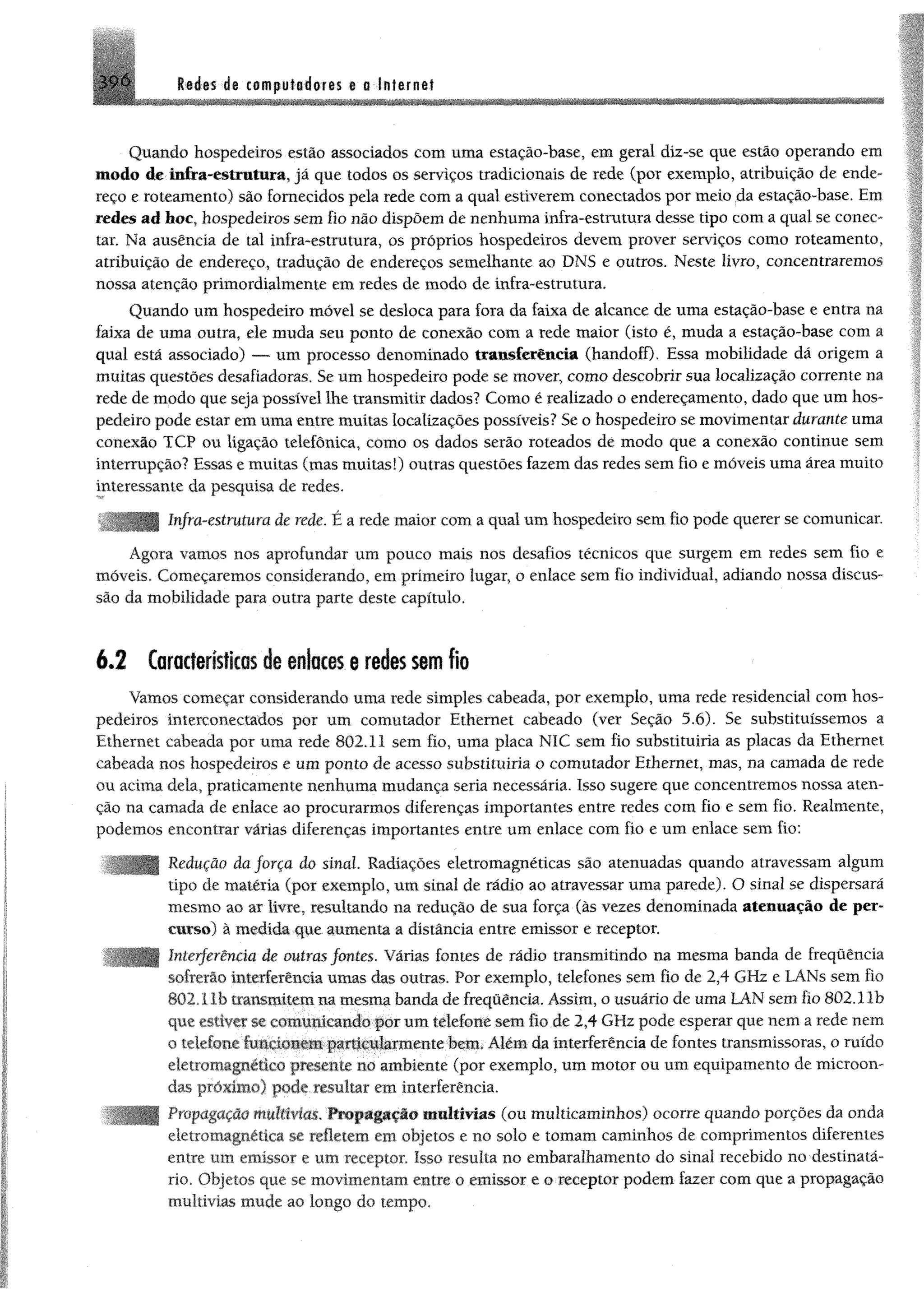 Redes de computadores e a internet