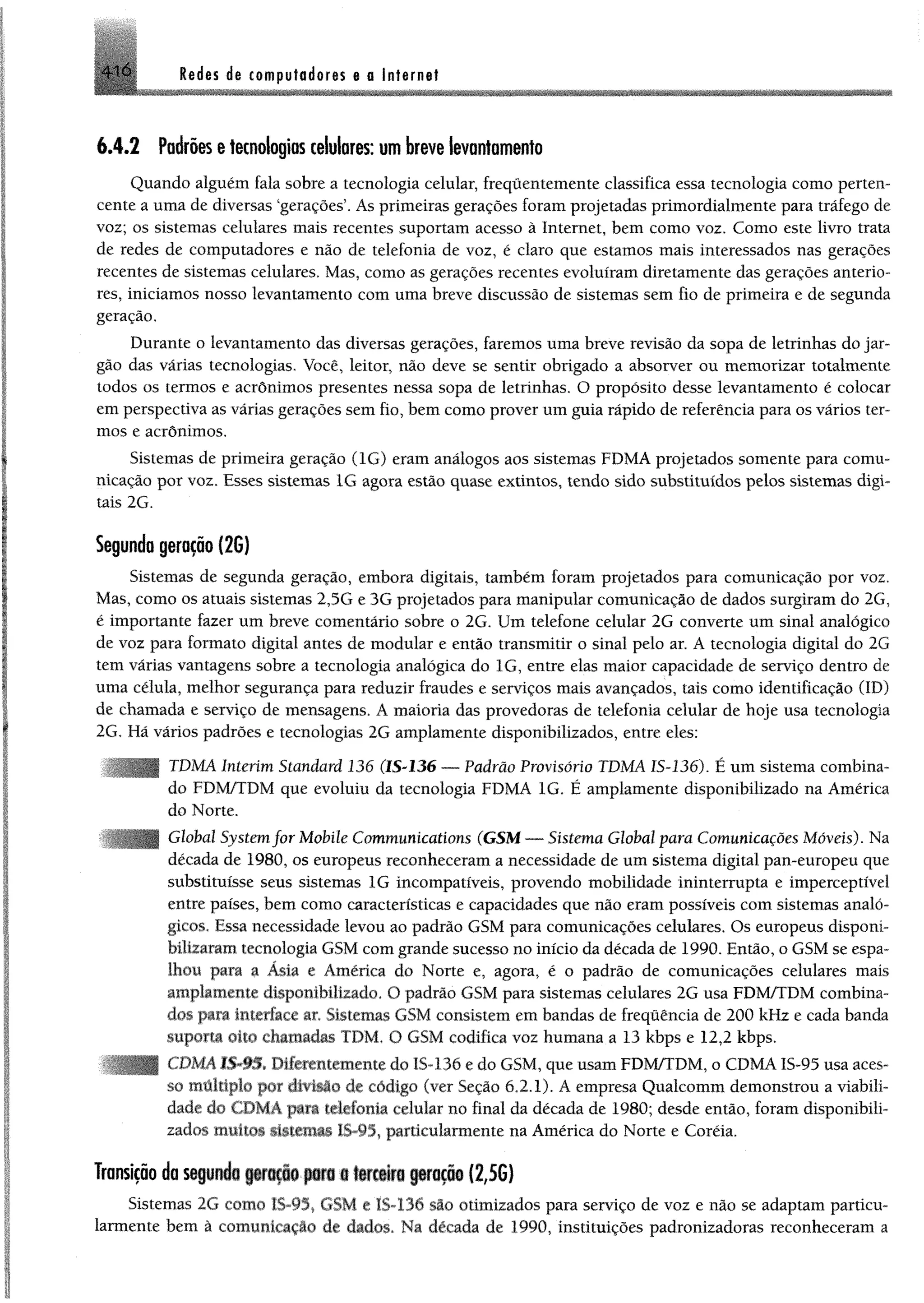 Redes de computadores e a internet