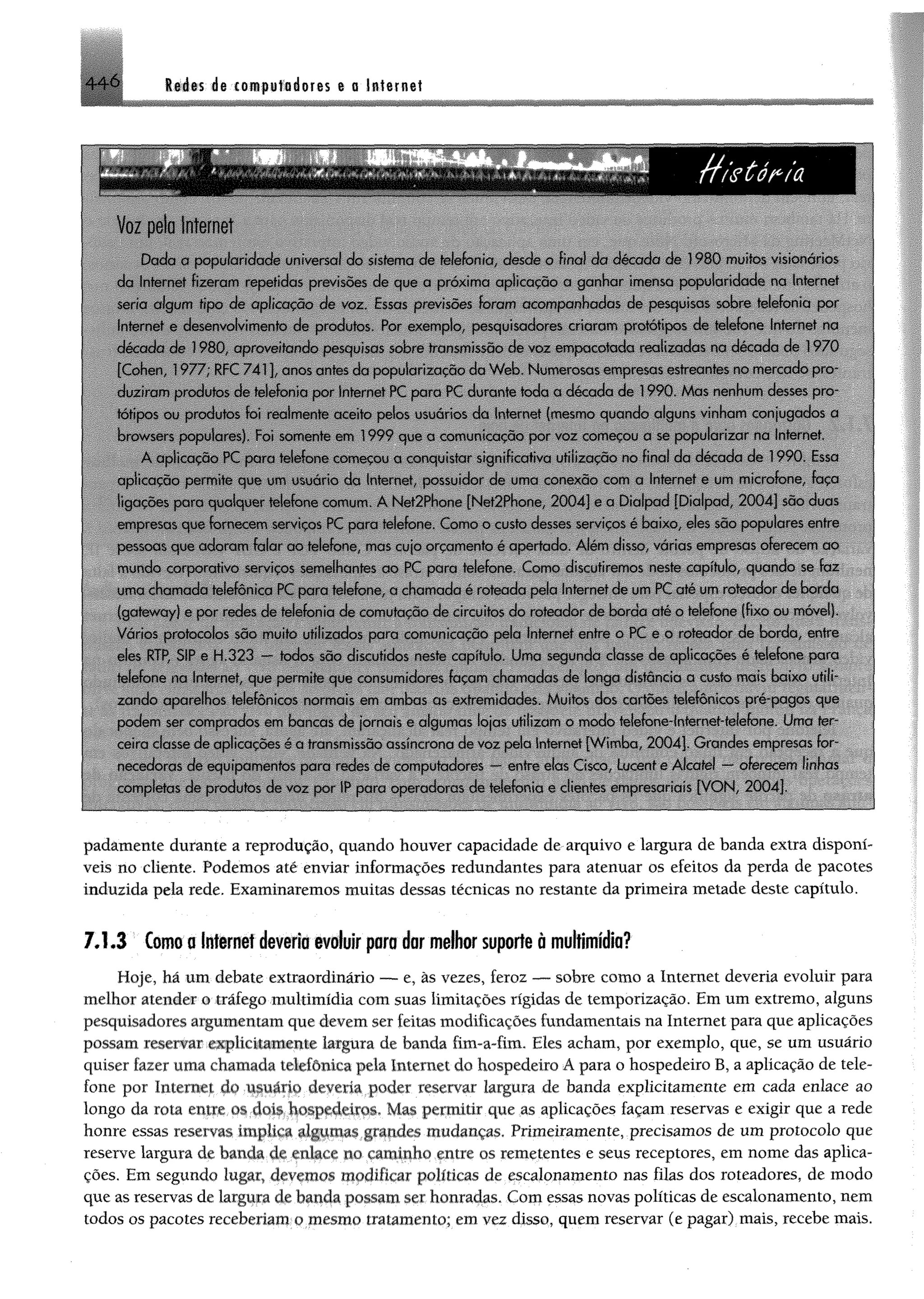 Redes de computadores e a internet
