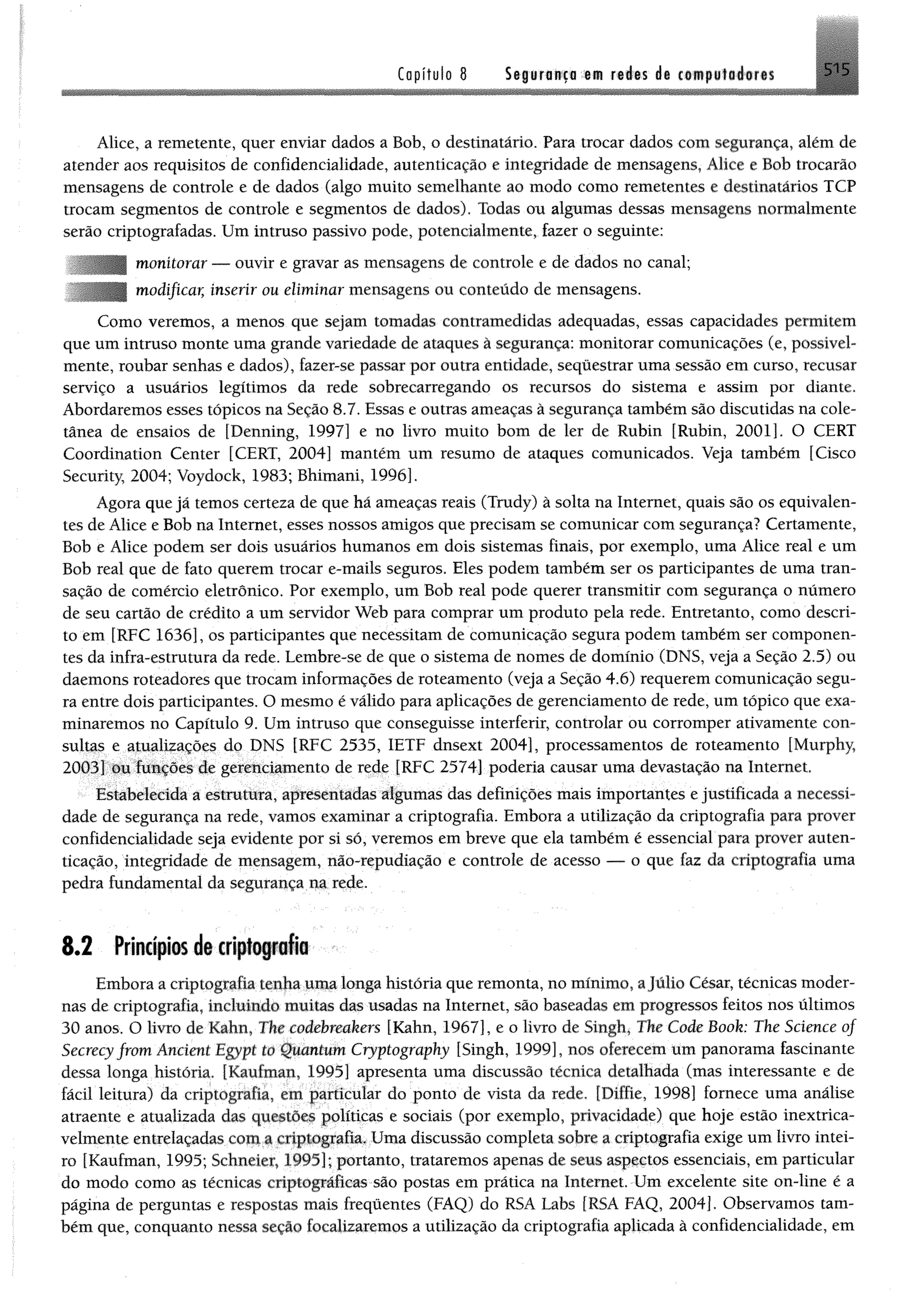 Redes de computadores e a internet