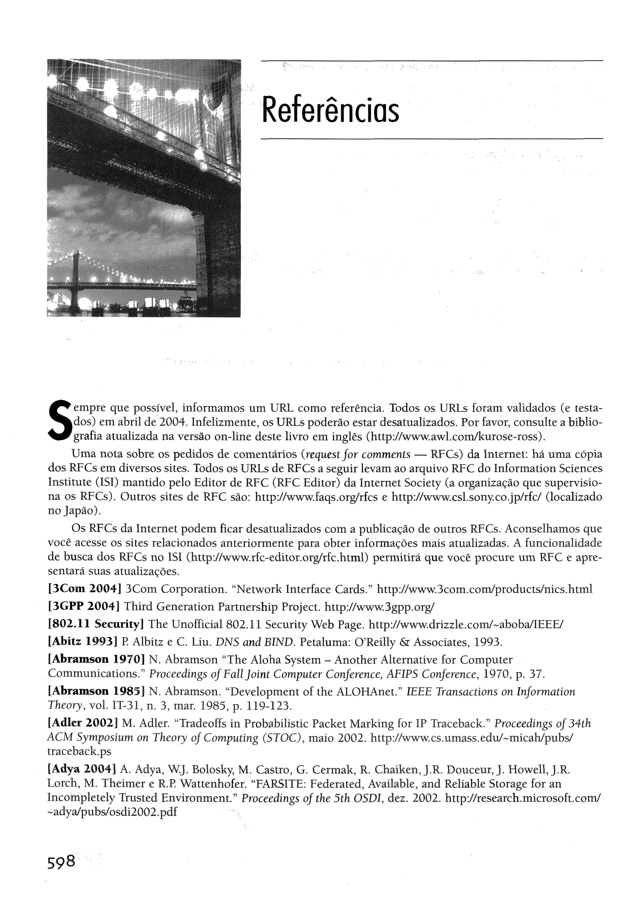 Redes de computadores e a internet