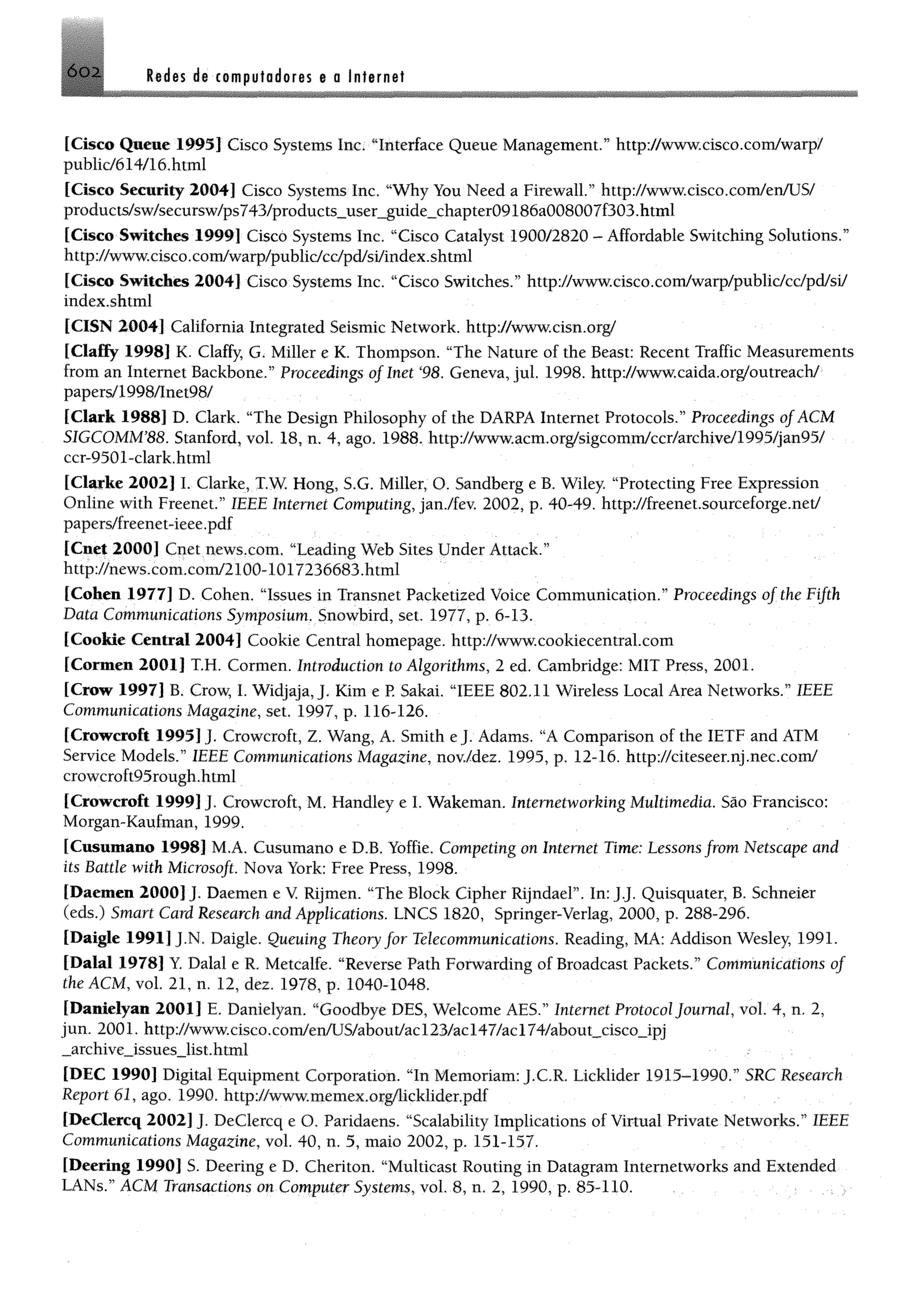 Redes de computadores e a internet