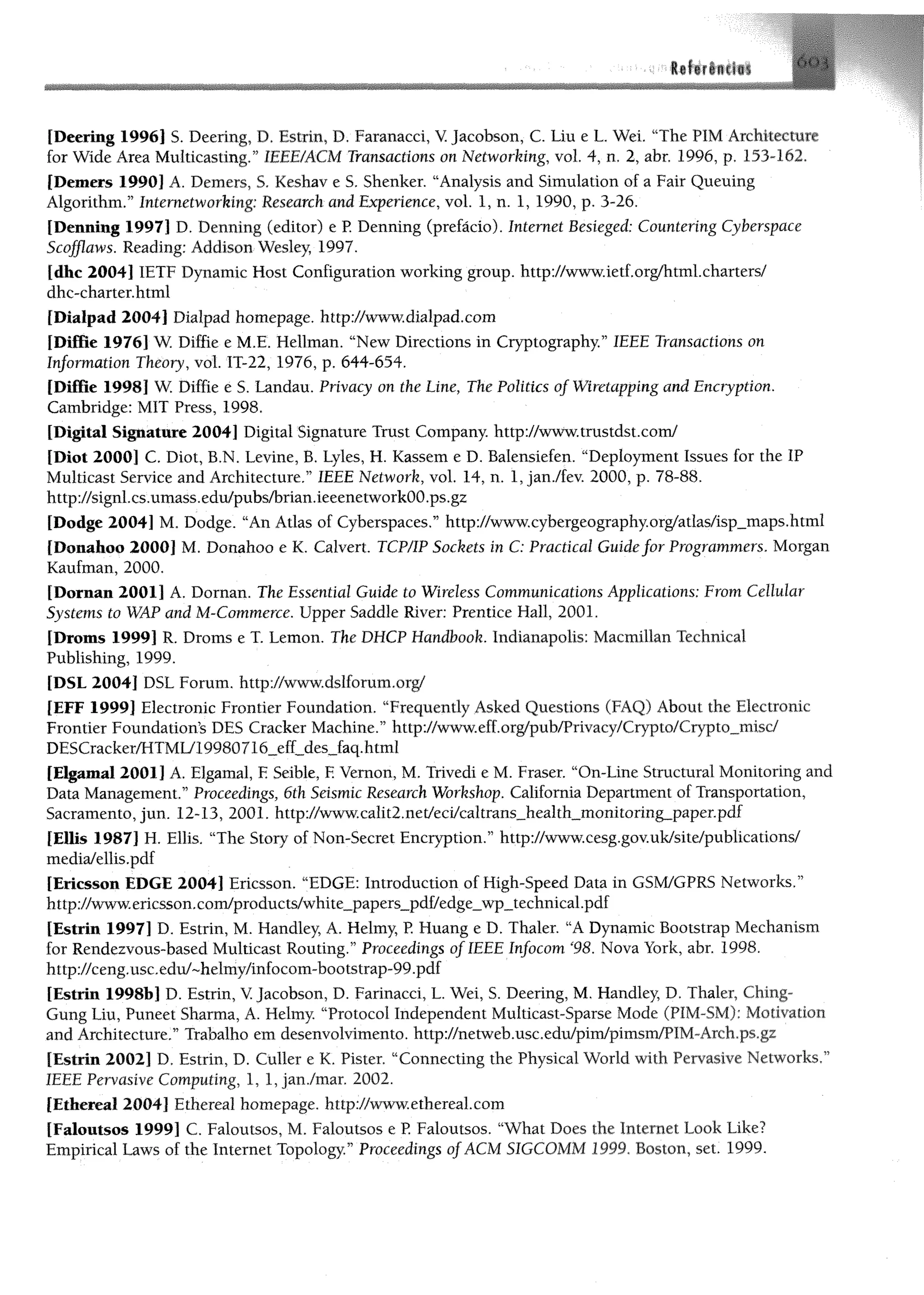 Redes de computadores e a internet