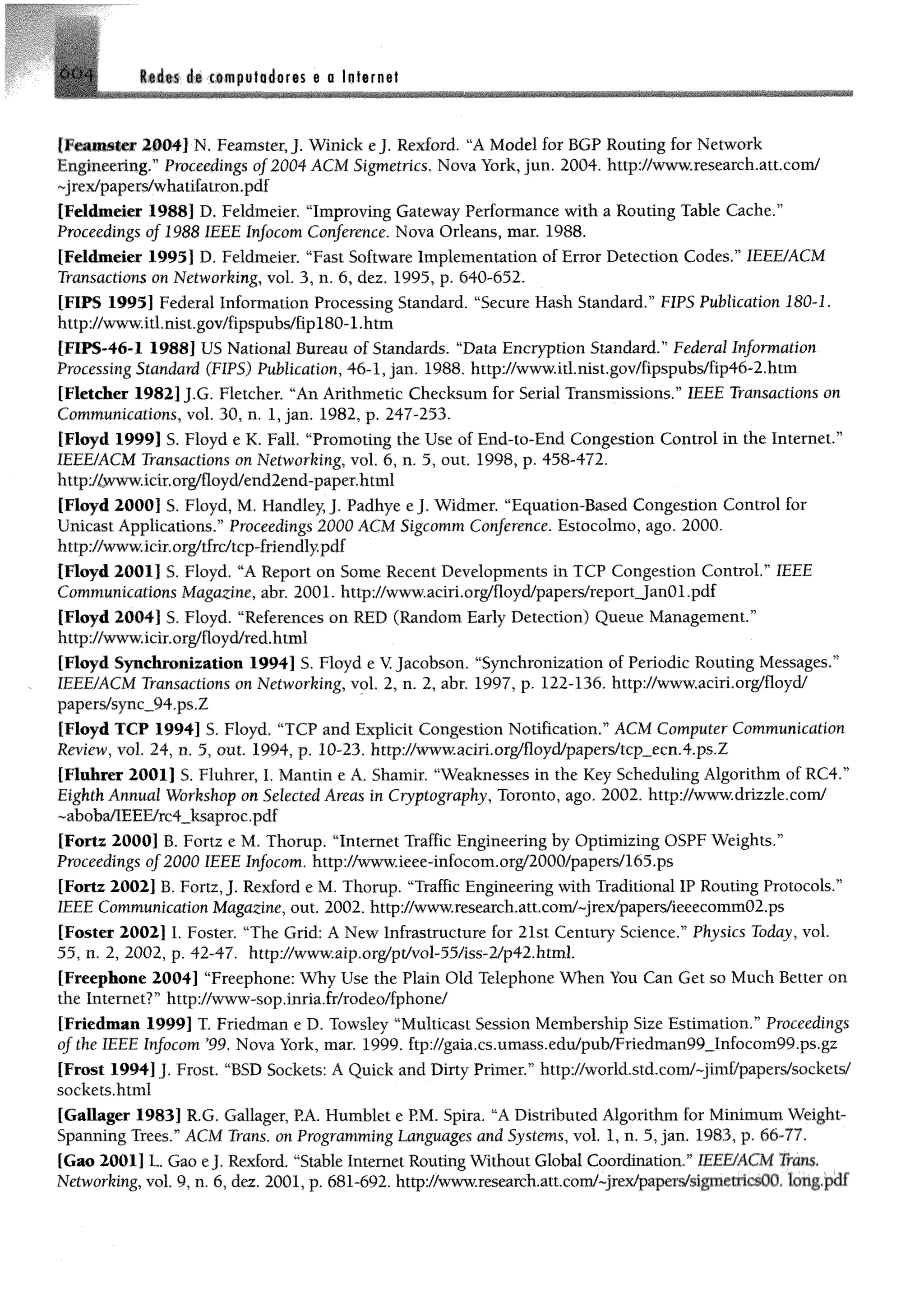 Redes de computadores e a internet