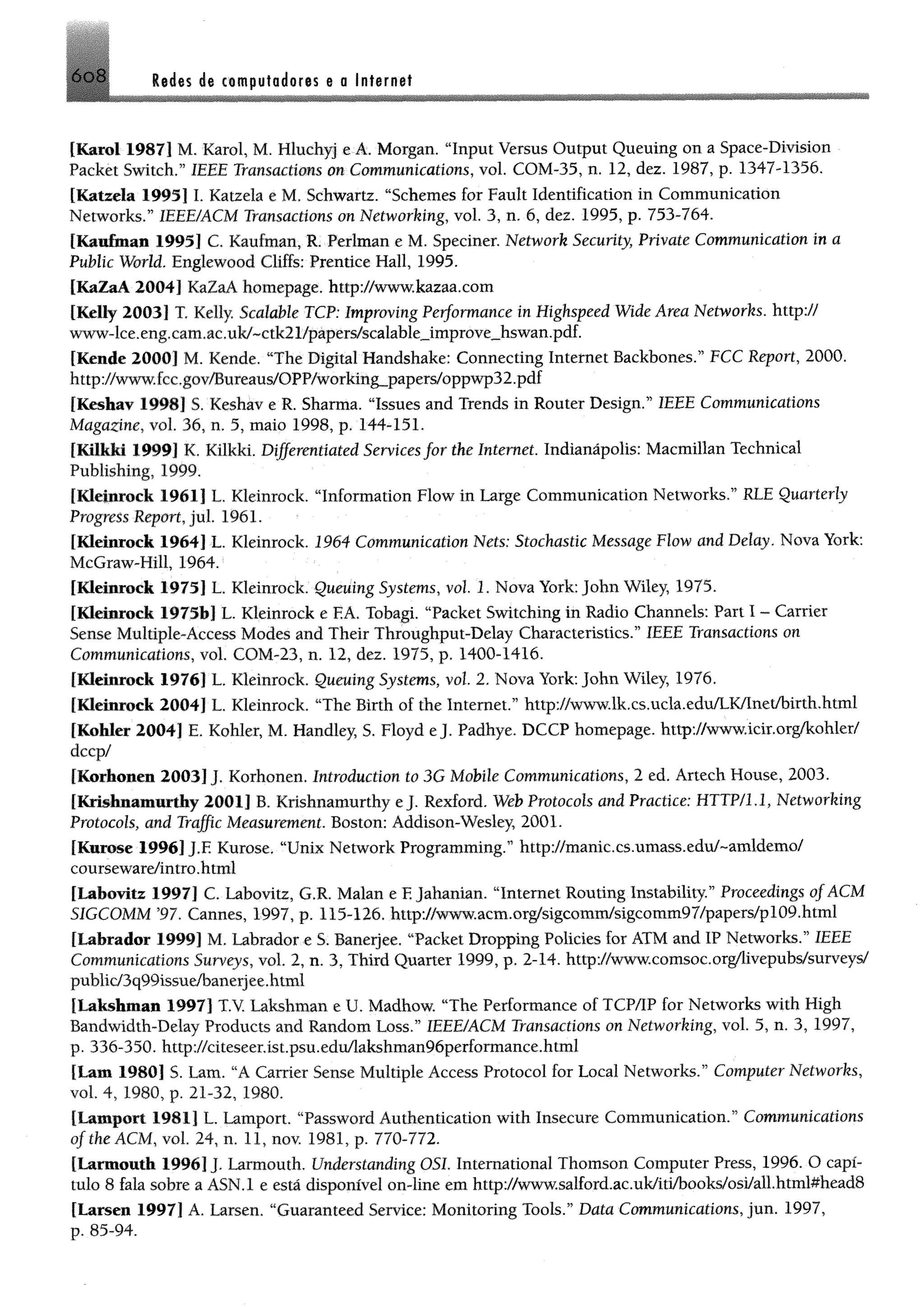 Redes de computadores e a internet